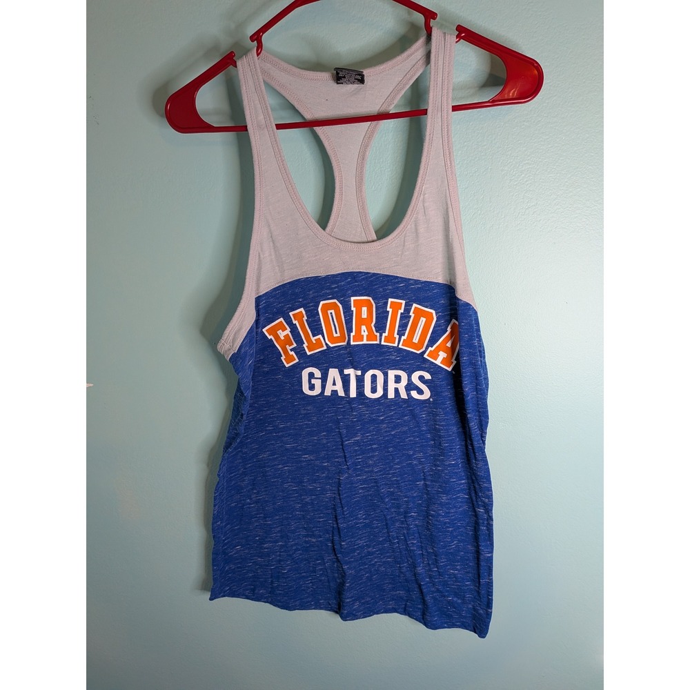 Stadium Athletics Florida Gators Racerback Tank Top‎ Blue Grey Large NCAA UF